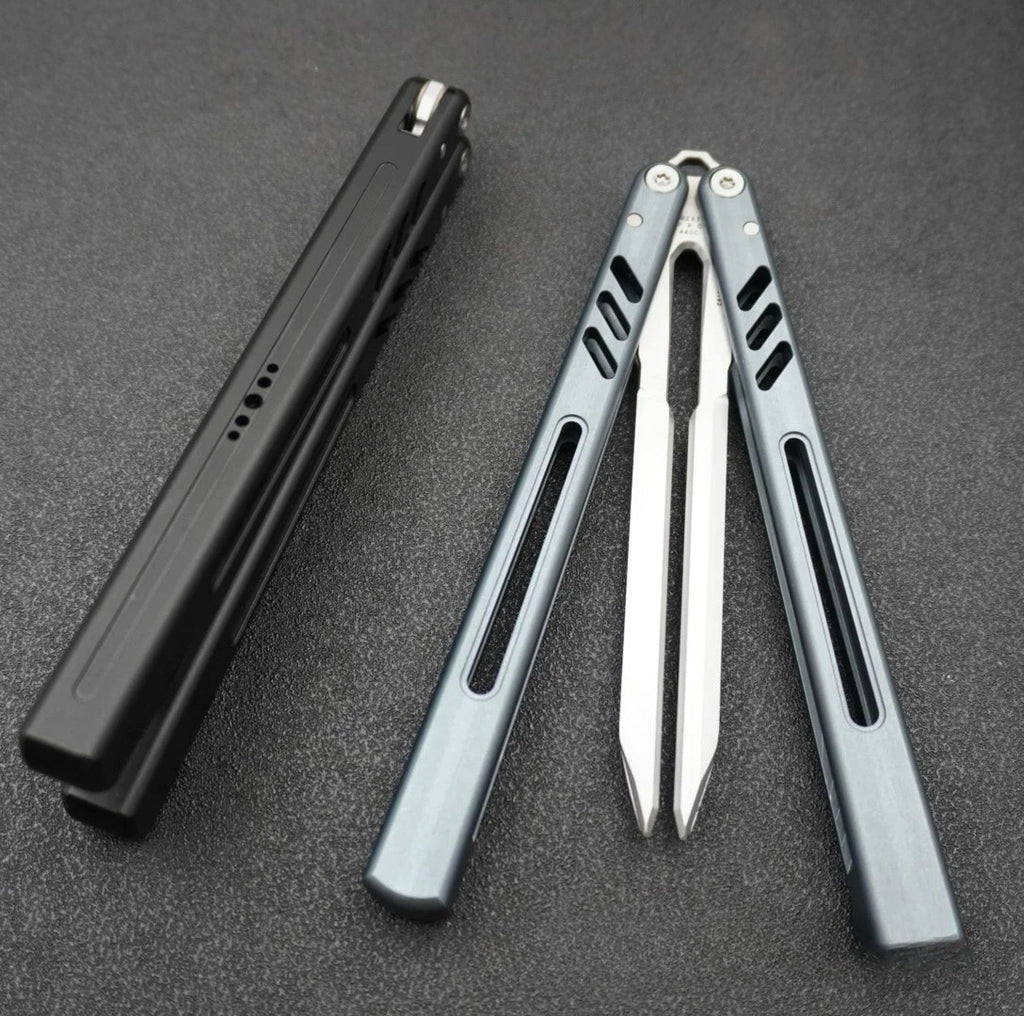 Aluminum Handle Tuning Fork Blade, Butterfly Knife Practice Knife