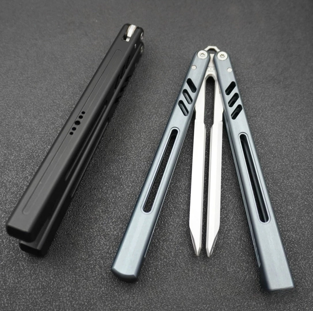 Aluminum Handle Tuning Fork Blade, Butterfly Knife Practice Knife