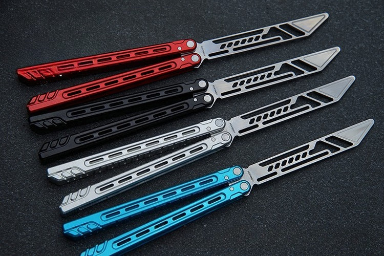 Athena Butterfly Knife Practice Blade, Fancy Crisp Outdoor Unopened Blade