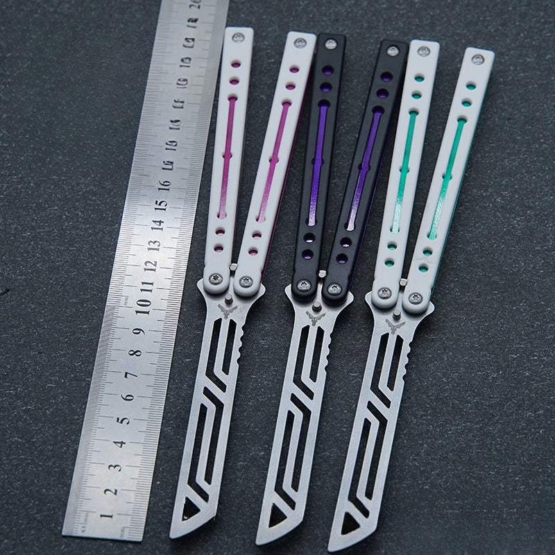 Steel Nautilus, Luminous Counterweight, Bushing Screw, Unbladed Practice Knife