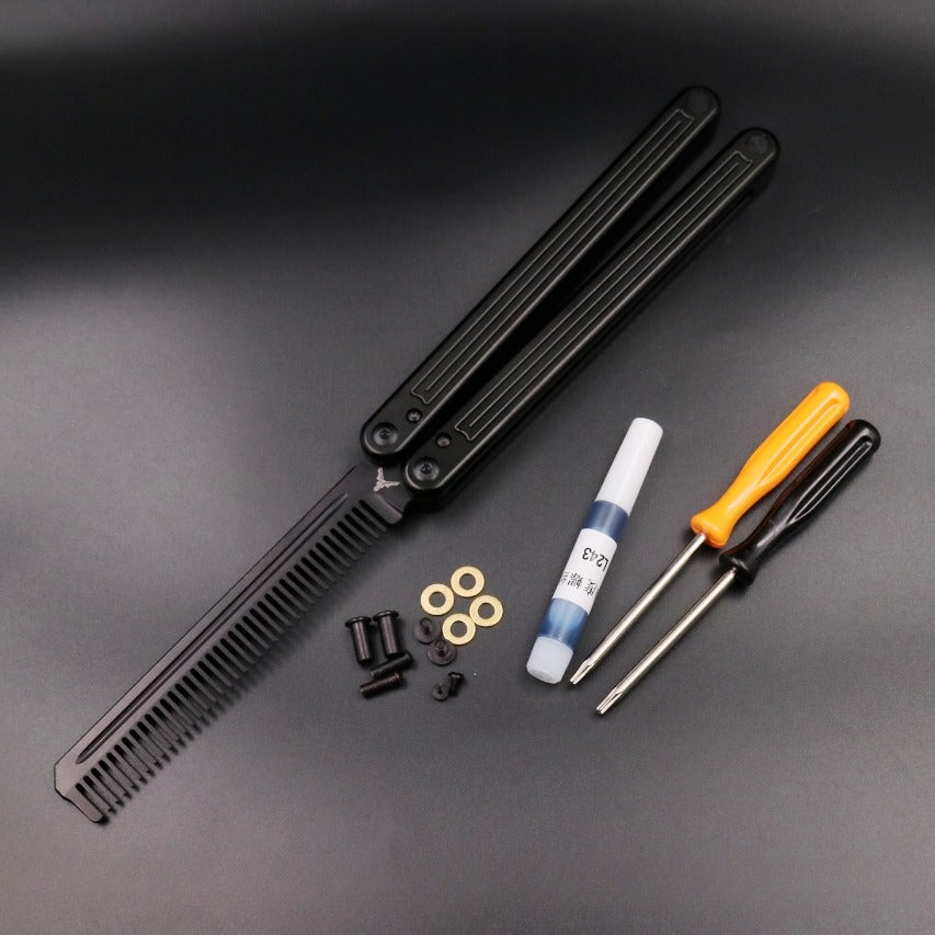 Arctic Circle, High-end Integrated Aluminum Handle Butterfly Knife CNC Seiko, Shaft Sleeve Structure, Throwing Knife Practice Knife Without Cutting Edge