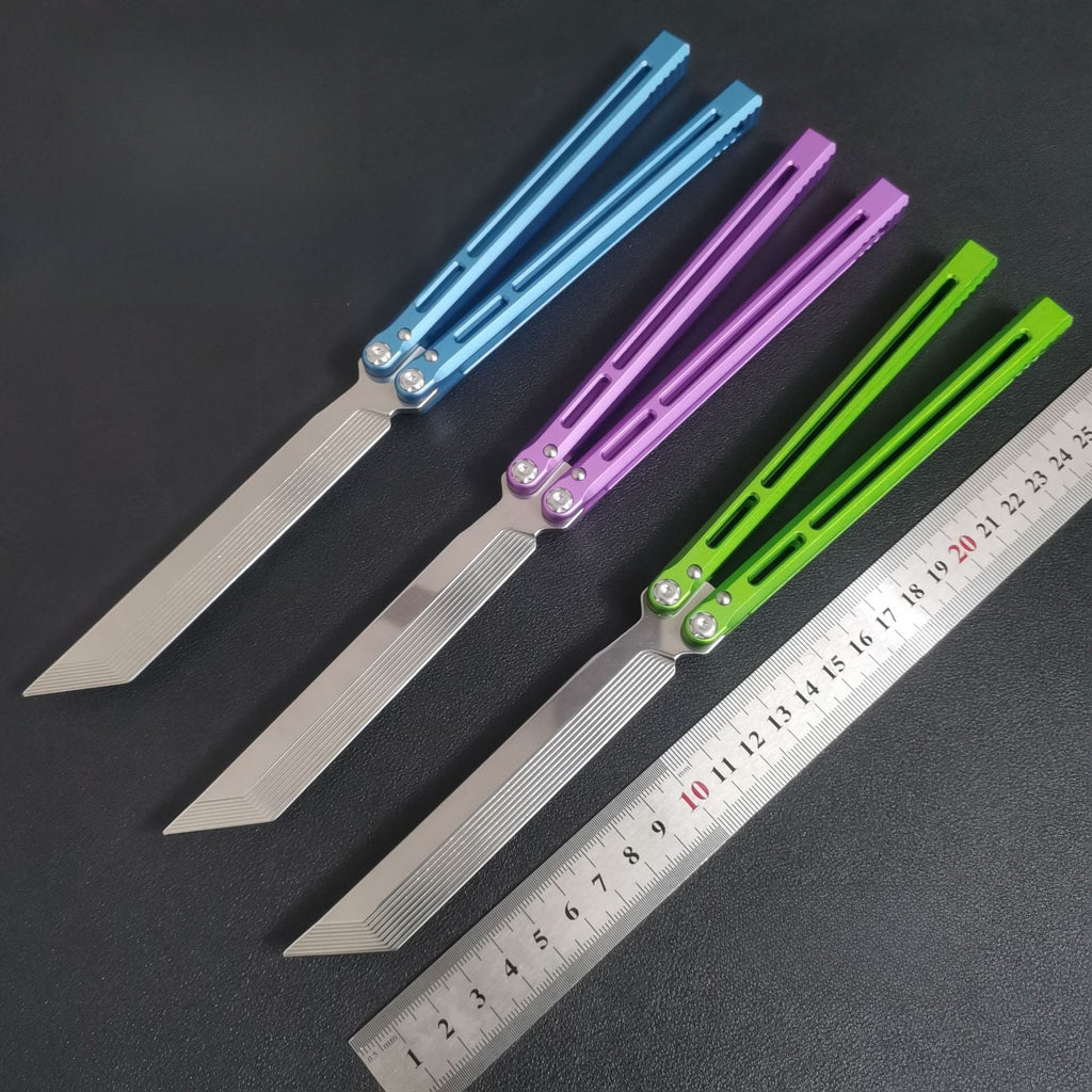 Telesto V2 Butterfly Knife Aluminum Handle Practice Training Knife Shake Knife