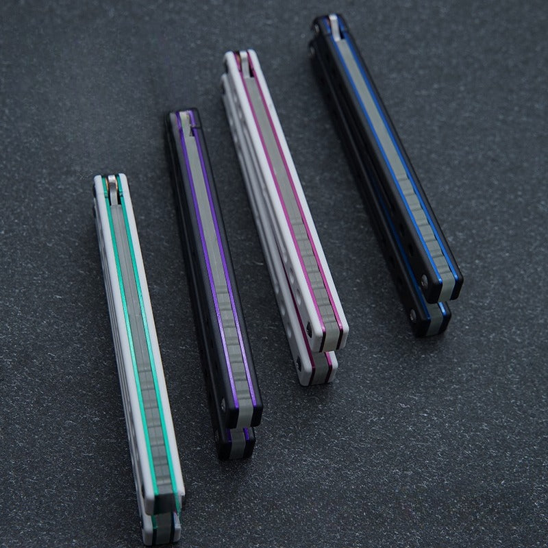 Steel Nautilus, Luminous Counterweight, Bushing Screw, Unbladed Practice Knife