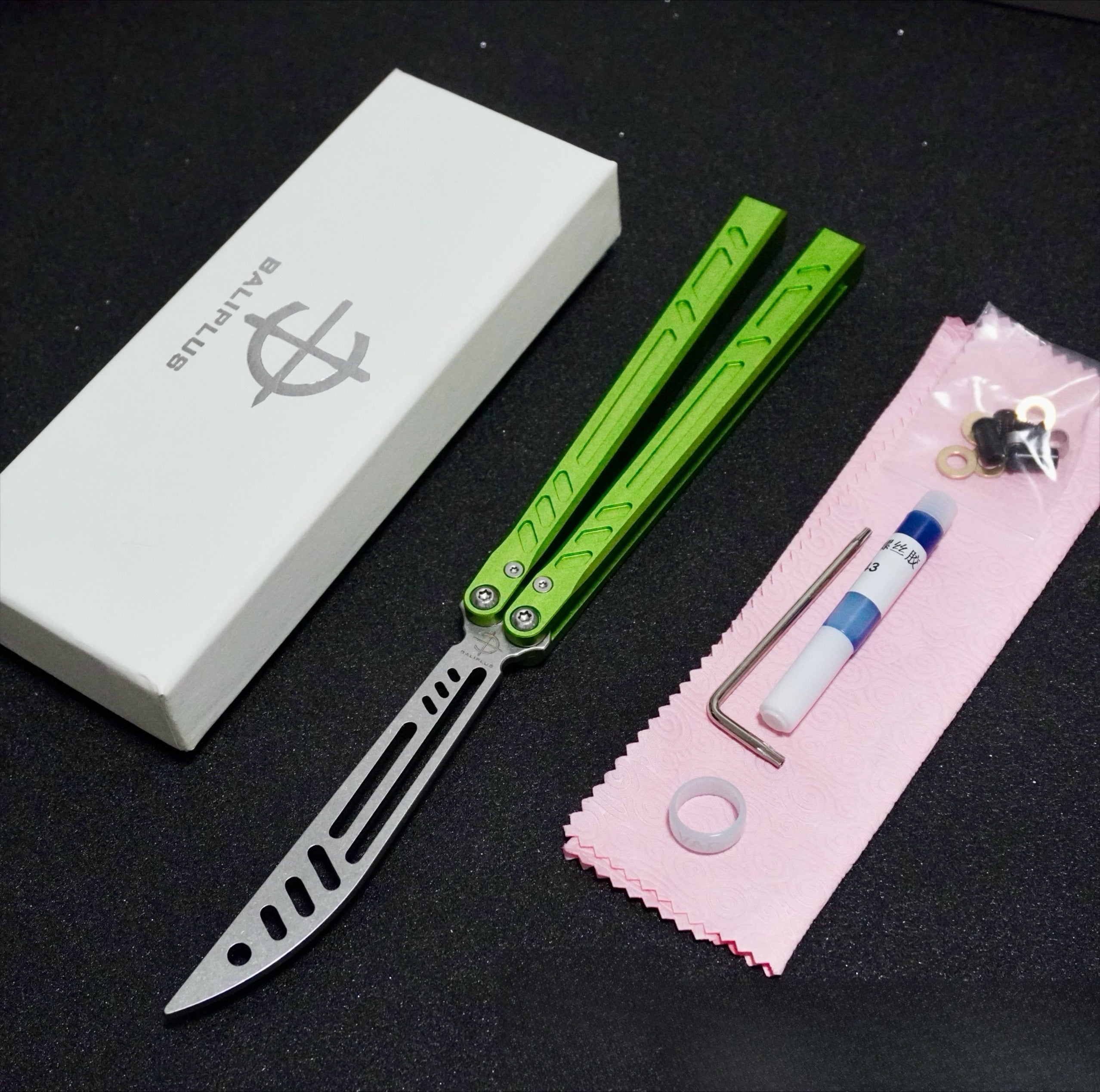 Butterfly Knife Seven Series Integrated Aluminum Handle Butterfly Knife Fancy Unopened Blade