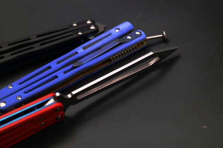 THEONE high-end titanium alloy 51 bushing structure CNC numerical control machining, butterfly knife throwing knife without cutting