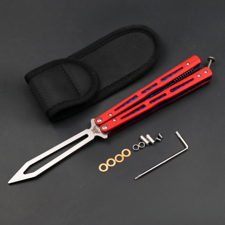 THEONE high-end titanium alloy 51 bushing structure CNC numerical control machining, butterfly knife throwing knife without cutting