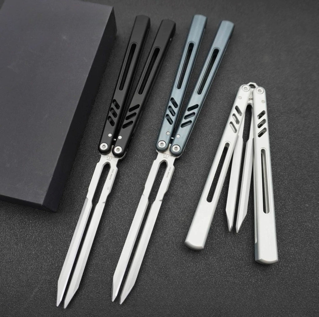 Aluminum Handle Tuning Fork Blade, Butterfly Knife Practice Knife