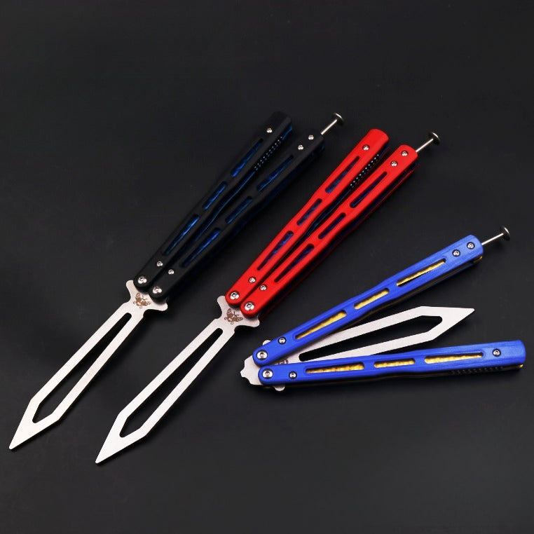 THEONE high-end titanium alloy 51 bushing structure CNC numerical control machining, butterfly knife throwing knife without cutting