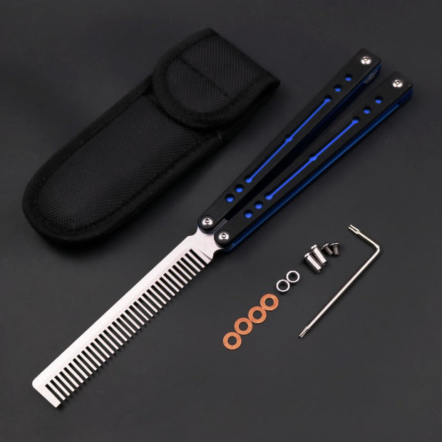 Nautilus, High-end Integrated Aluminum Handle Butterfly Knife, Shaft Sleeve Structure CNC Machining, Throwing Knife Practice Knife Without Cutting Edge