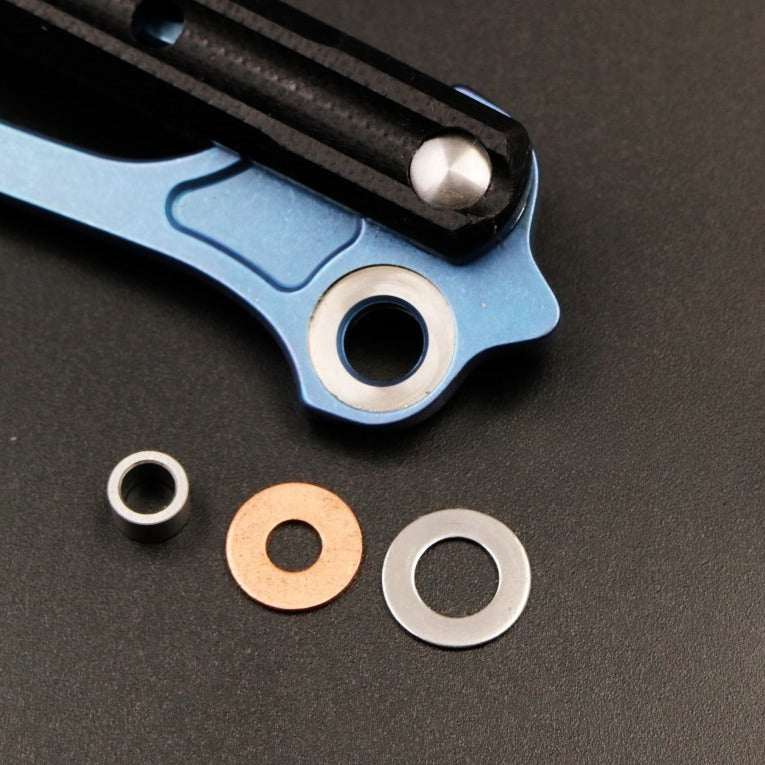 G10 Orca, Titanium Alloy Blade, Integrated G10 Handle, Double Gasket Bushing Structure, Butterfly Knife Throwing Knife Unbladed