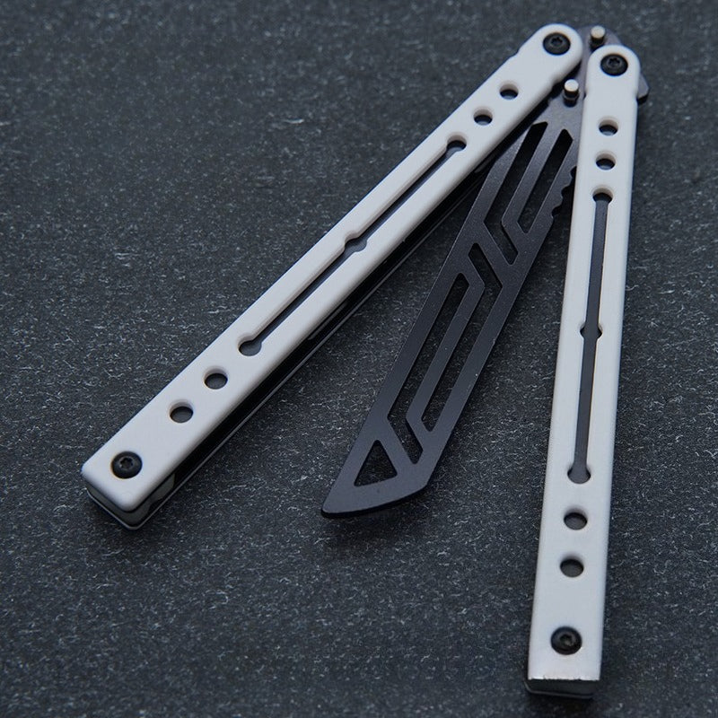 Steel Nautilus, Luminous Counterweight, Bushing Screw, Unbladed Practice Knife