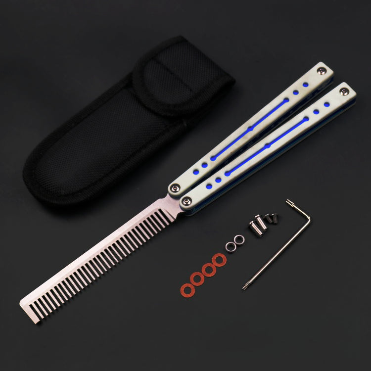 Nautilus, High-end Integrated Aluminum Handle Butterfly Knife, Shaft Sleeve Structure CNC Machining, Throwing Knife Practice Knife Without Cutting Edge