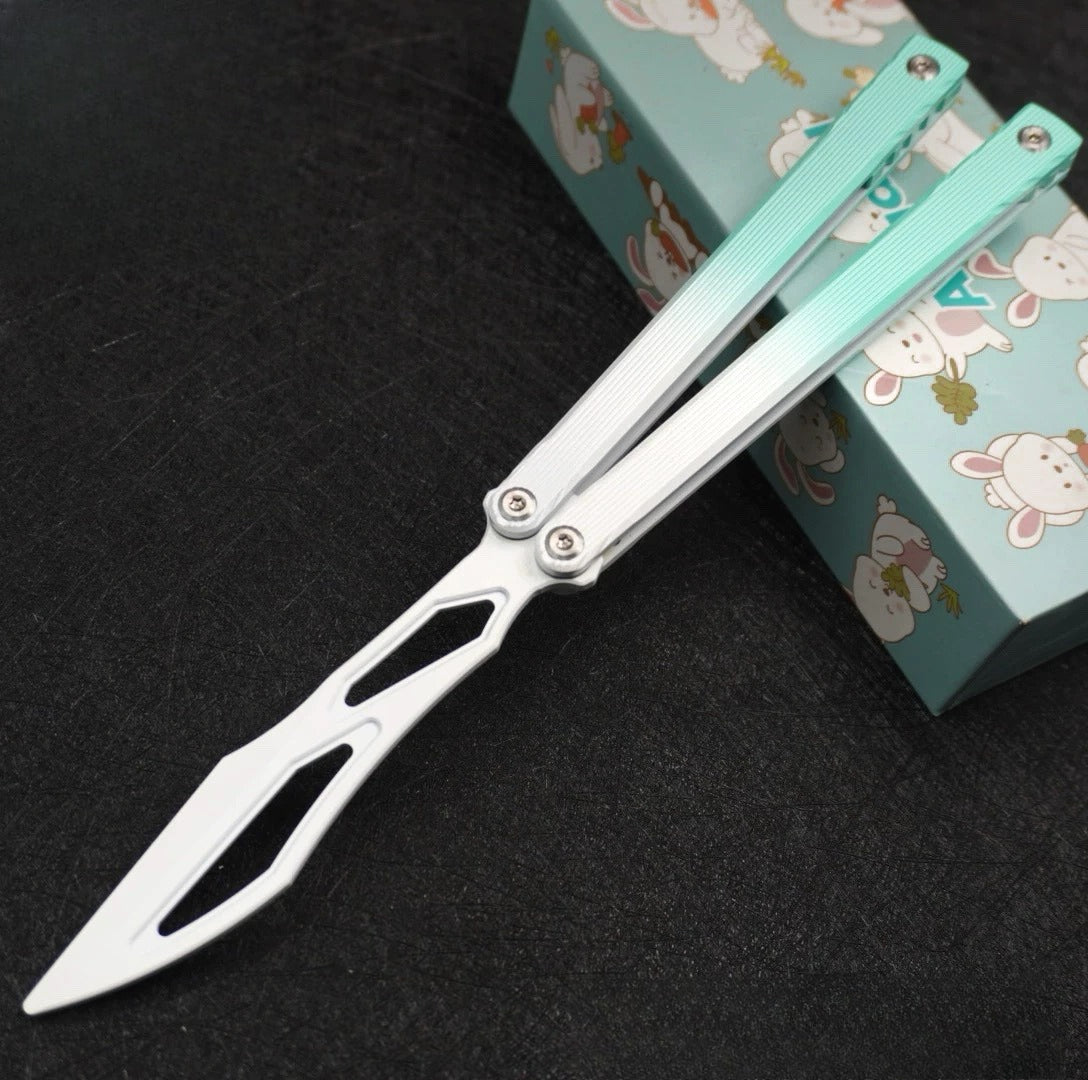 Asgard Domination Practice Edition Full Ceramic Coated Butterfly Knife, False Blade Unbladed