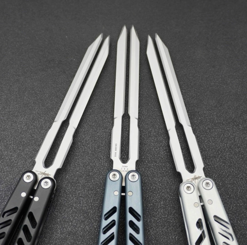 Aluminum Handle Tuning Fork Blade, Butterfly Knife Practice Knife