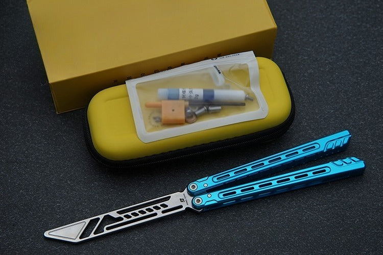 Athena Butterfly Knife Practice Blade, Fancy Crisp Outdoor Unopened Blade