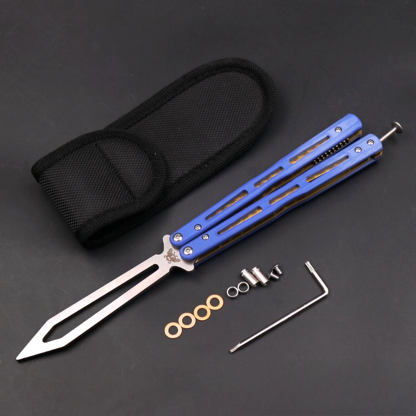 THEONE high-end titanium alloy 51 bushing structure CNC numerical control machining, butterfly knife throwing knife without cutting