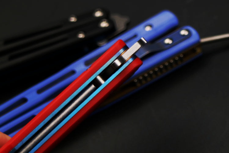 THEONE high-end titanium alloy 51 bushing structure CNC numerical control machining, butterfly knife throwing knife without cutting