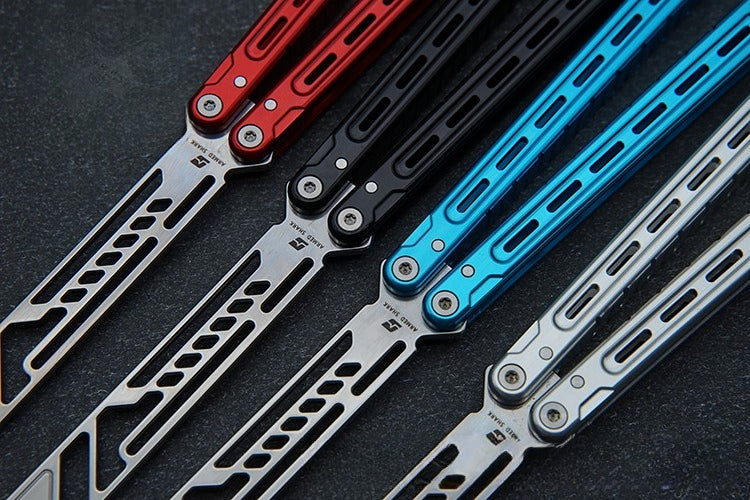 Athena Butterfly Knife Practice Blade, Fancy Crisp Outdoor Unopened Blade