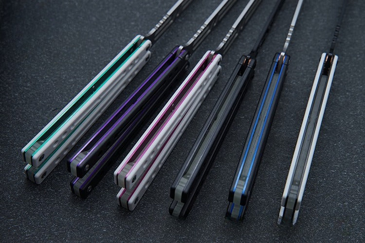 Steel Nautilus, Luminous Counterweight, Bushing Screw, Unbladed Practice Knife