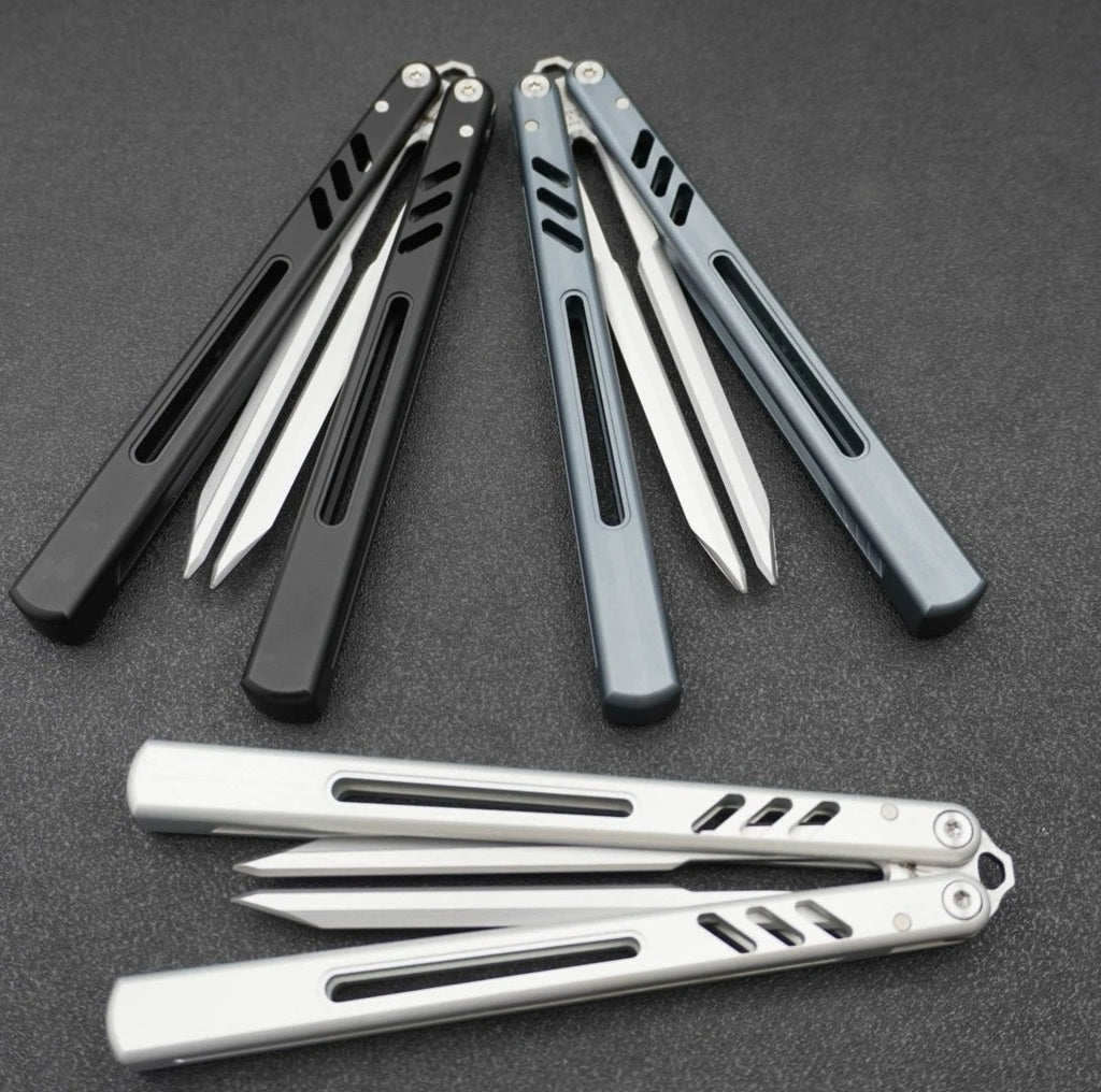 Aluminum Handle Tuning Fork Blade, Butterfly Knife Practice Knife