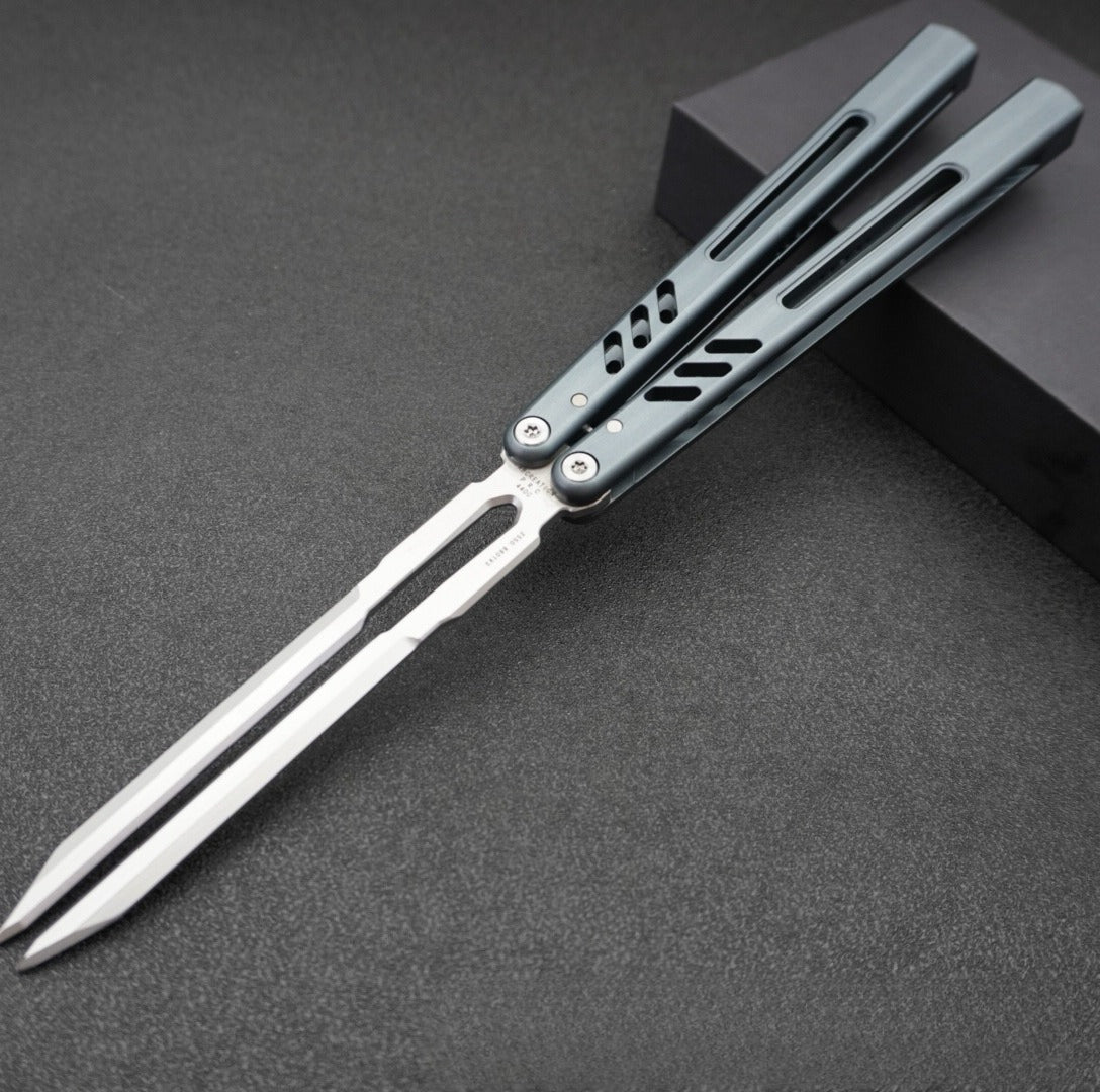 Aluminum Handle Tuning Fork Blade, Butterfly Knife Practice Knife