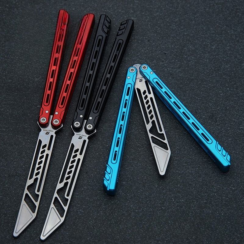 Athena Butterfly Knife Practice Blade, Fancy Crisp Outdoor Unopened Blade