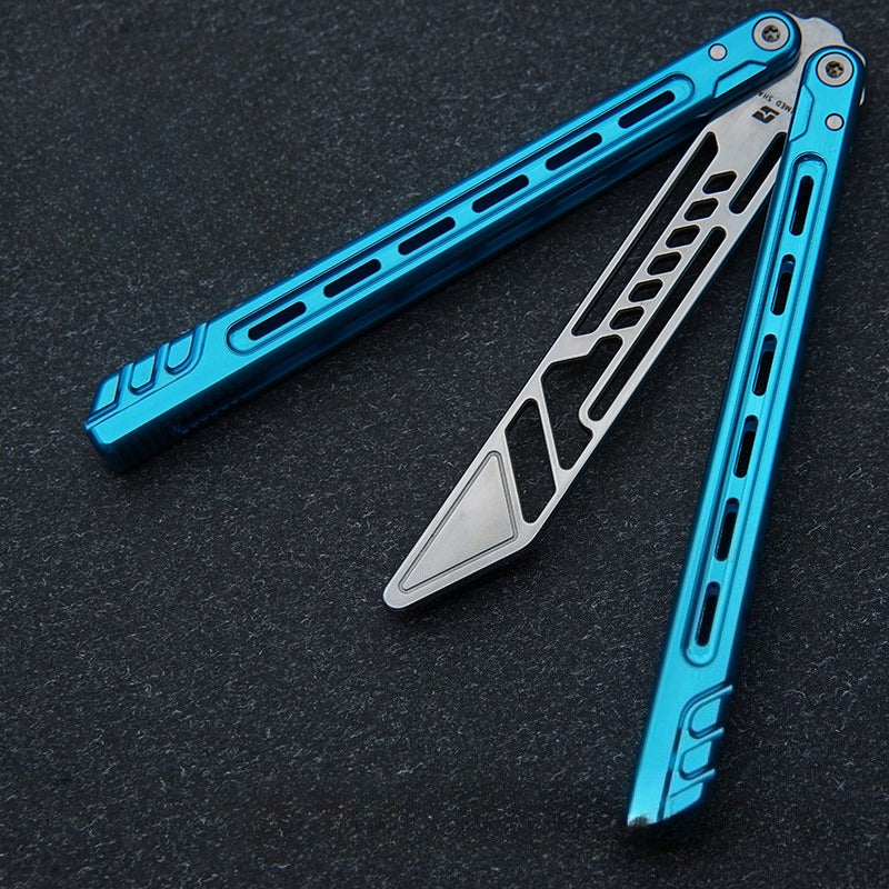 Athena Butterfly Knife Practice Blade, Fancy Crisp Outdoor Unopened Blade