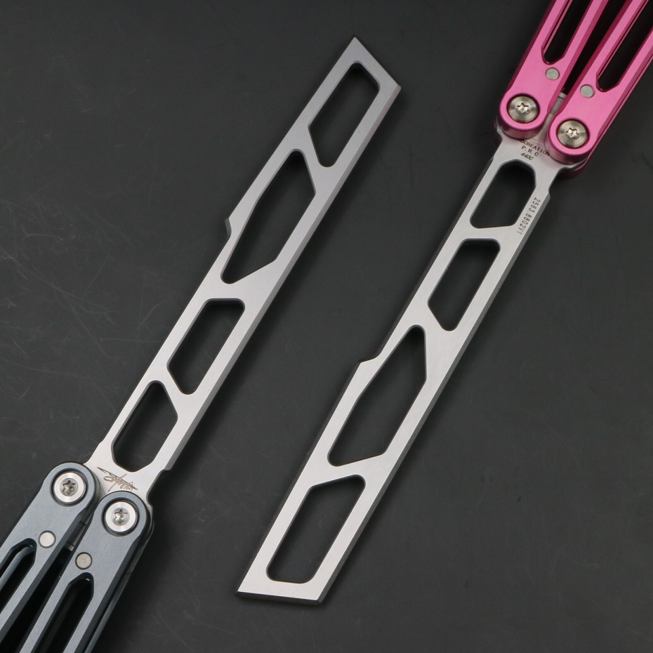 8802v1 Seven Series Aluminum, Unbladed Butterfly Knife, Fancy Beginner Entry, Entertainment Safe Decompression