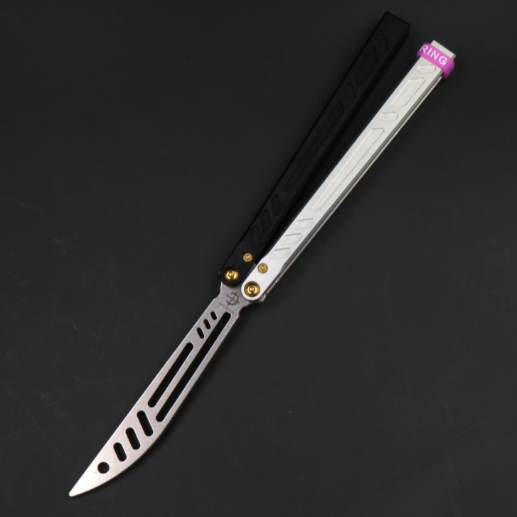 Wujiang BareBones Integrated 6 Series Aluminum Shank, Shaft Sleeve Structure, Butterfly Knife Swing Knife Practice Knife Does Not Cut Edge