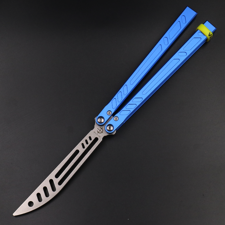 Wujiang BareBones Integrated 6 Series Aluminum Shank, Shaft Sleeve Structure, Butterfly Knife Swing Knife Practice Knife Does Not Cut Edge