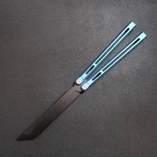 Telesto V2 Butterfly Knife Aluminum Handle Practice Training Knife Shake Knife