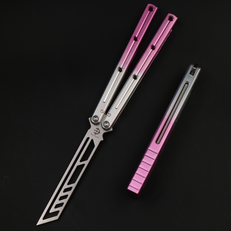 Boundless Siren, Unbladed Butterfly Knife, Non-slip Integrated Aluminum Alloy Handle, Swing Knife Practice Knife, Fancy Tools