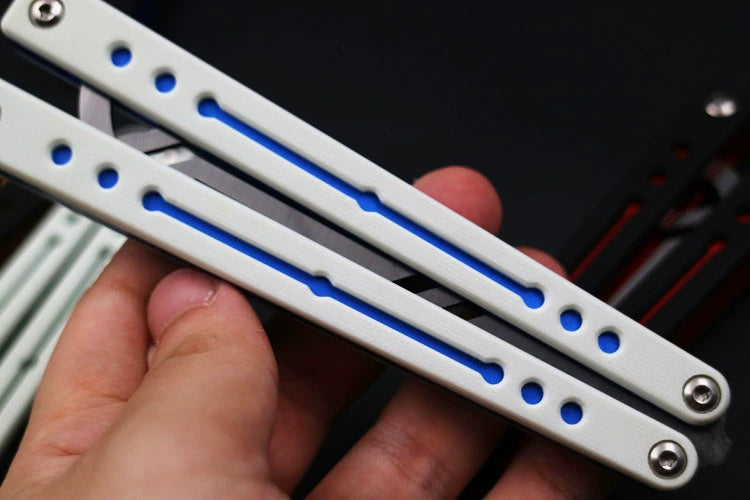 Nautilus, High-end Integrated Aluminum Handle Butterfly Knife, Shaft Sleeve Structure CNC Machining, Throwing Knife Practice Knife Without Cutting Edge