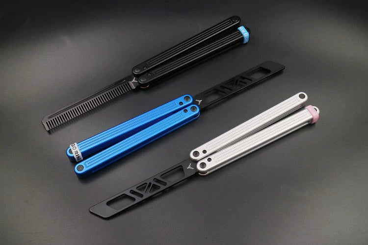 Arctic Circle, High-end Integrated Aluminum Handle Butterfly Knife CNC Seiko, Shaft Sleeve Structure, Throwing Knife Practice Knife Without Cutting Edge