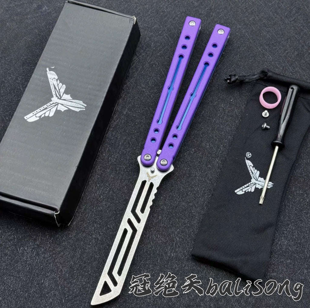 Steel Nautilus, Luminous Counterweight, Bushing Screw, Unbladed Practice Knife