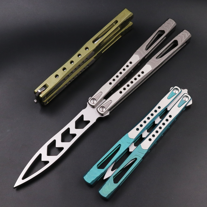Archon, Titanium Alloy Integrated Handle, High-end Effective Shaft Sleeve, Oil Storage Positioning Shaft, Butterfly Knife Throwing Knife Unbladed