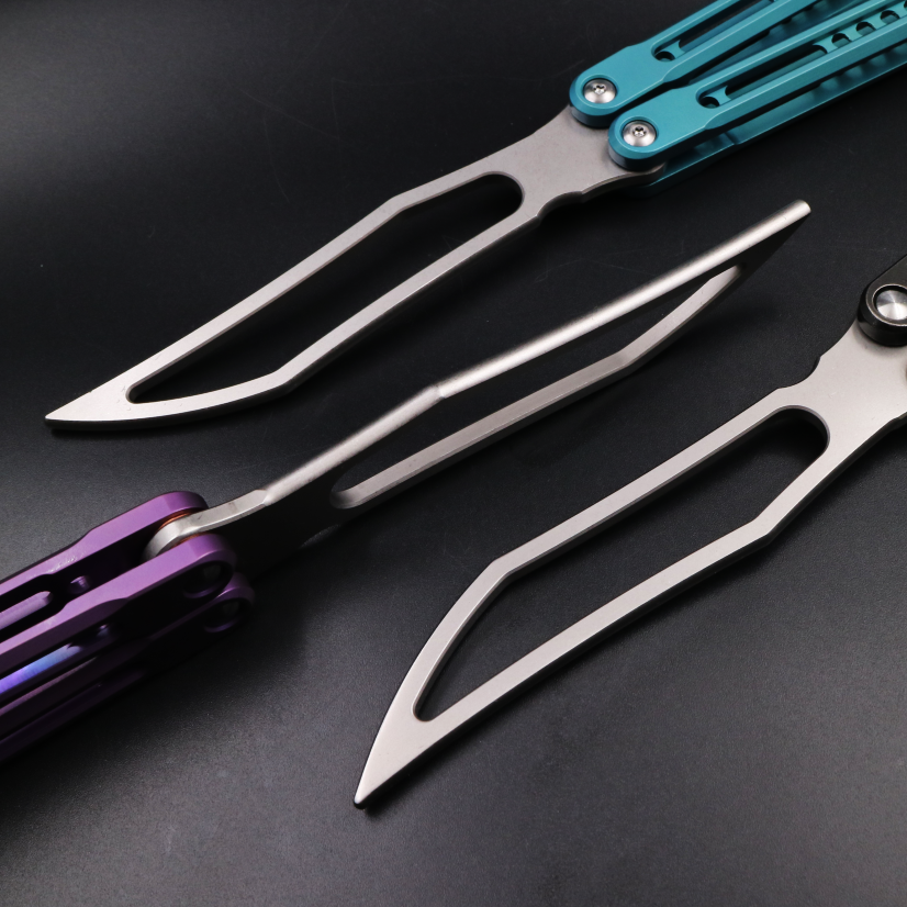 JK Emperor, Titanium Alloy Integrated Hollow Handle, High-end Shaft Sleeve, Oil Storage Positioning Shaft, Butterfly Knife Throwing