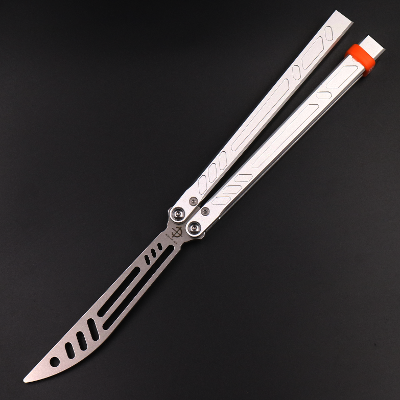 Wujiang BareBones Integrated 6 Series Aluminum Shank, Shaft Sleeve Structure, Butterfly Knife Swing Knife Practice Knife Does Not Cut Edge