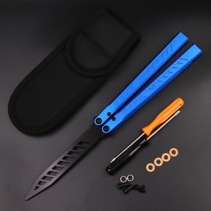 Falcon CNC Bushing Structure, Wing Blade, Aluminum Alloy Integrated Handle, Butterfly Knife Without Cutting Edge