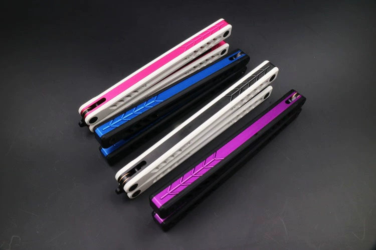Ethereum G10 Aluminum Handle Butterfly Knife, Bushing Structure CNC Seiko, Throwing Knife Practice Knife Without Cutting Edge