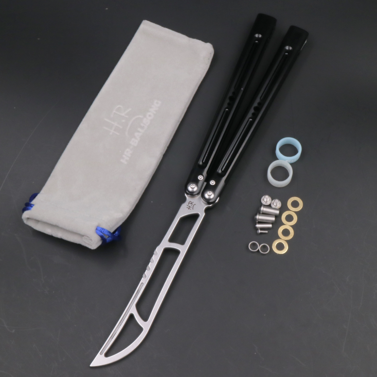 7 Series Aluminum Handle, Unbladed Butterfly Knife, Good Man Killer Killer Glass Sound, Novice and Beginner Play