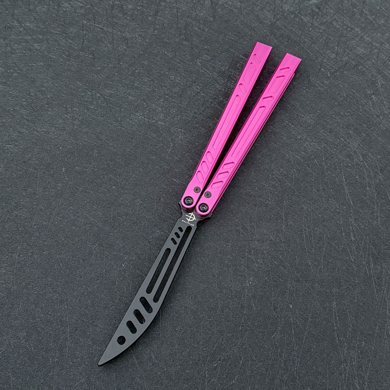 Wujiang BareBones Integrated 6 Series Aluminum Shank, Shaft Sleeve Structure, Butterfly Knife Swing Knife Practice Knife Does Not Cut Edge