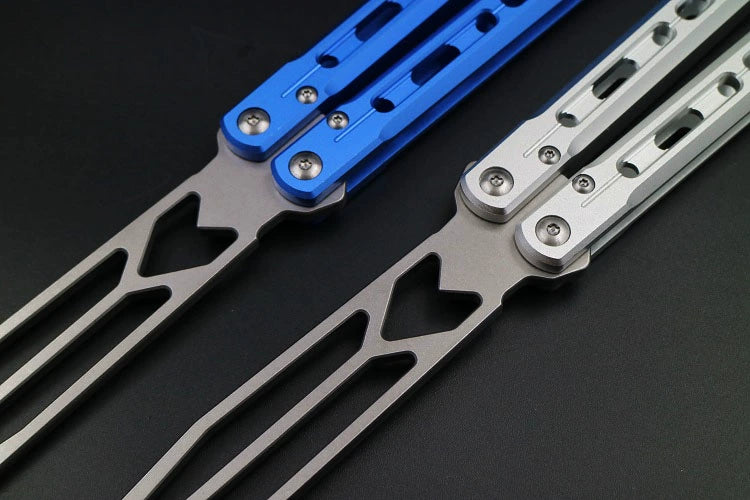 Dark Arrow, Aluminum Alloy Integrated Handle, Light Feel, Shaft Sleeve Structure, Oil Storage Positioning Shaft, Butterfly Knife, Unbladed Blade