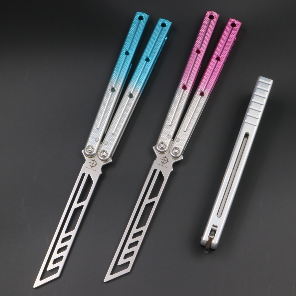 Boundless Siren, Unbladed Butterfly Knife, Non-slip Integrated Aluminum Alloy Handle, Swing Knife Practice Knife, Fancy Tools