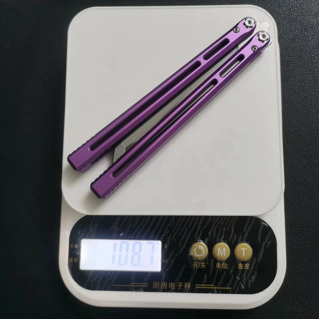 Telesto V2 Butterfly Knife Aluminum Handle Practice Training Knife Shake Knife