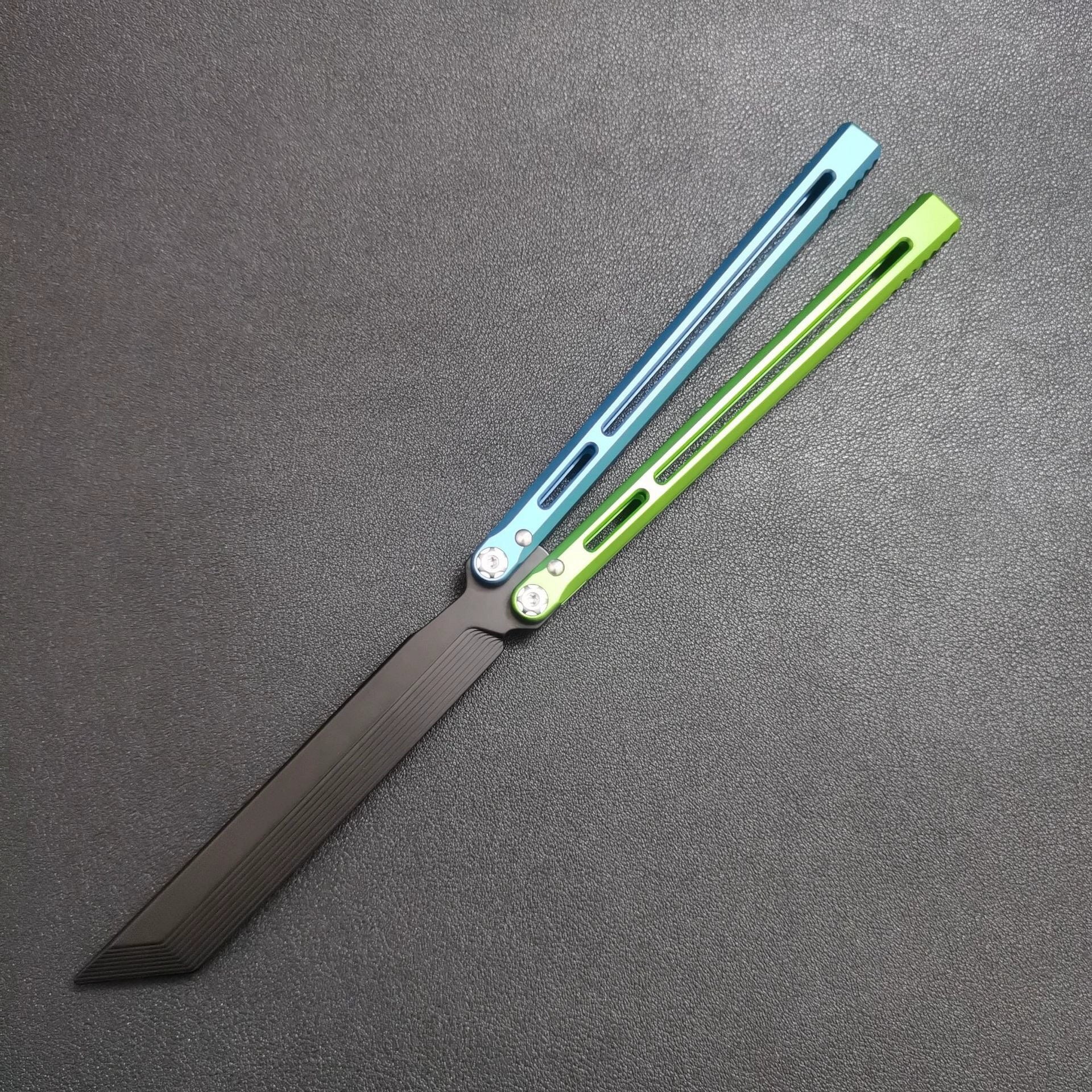 Telesto V2 Butterfly Knife Aluminum Handle Practice Training Knife Shake Knife