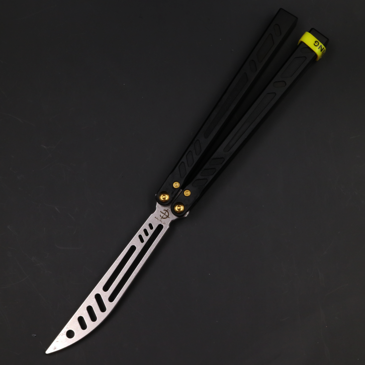 Wujiang BareBones Integrated 6 Series Aluminum Shank, Shaft Sleeve Structure, Butterfly Knife Swing Knife Practice Knife Does Not Cut Edge