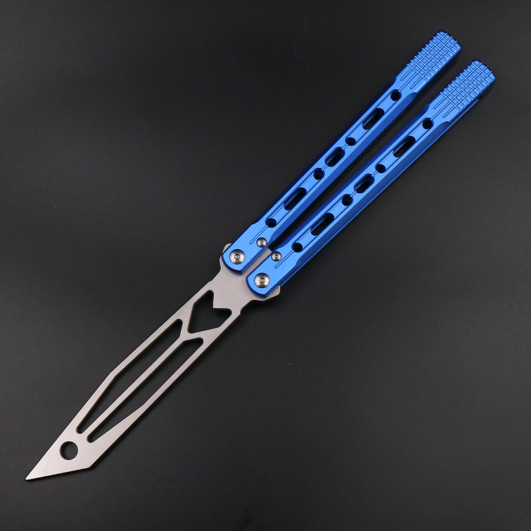 Dark Arrow, Aluminum Alloy Integrated Handle, Light Feel, Shaft Sleeve Structure, Oil Storage Positioning Shaft, Butterfly Knife, Unbladed Blade