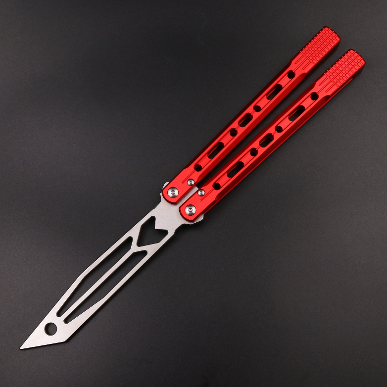 Dark Arrow, Aluminum Alloy Integrated Handle, Light Feel, Shaft Sleeve Structure, Oil Storage Positioning Shaft, Butterfly Knife, Unbladed Blade