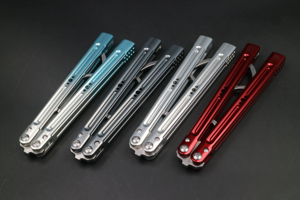 7 Series Aluminum Handle, Unbladed Butterfly Knife, Good Man Killer Killer Glass Sound, Novice and Beginner Play